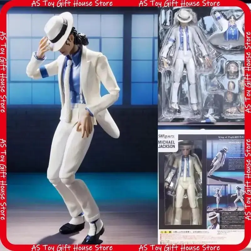 Shfiguarts Michael-Jackson Action Character Model Toy Movable Collectible Moonwalk Pose Home Decoration Gift For Adult Collector