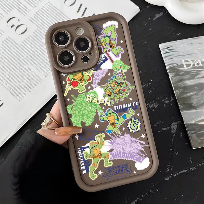 Cartoon Teenages Mutants Ninjas Turtles New Phone Case For IPhone 16e 16 15 14 13 12 11 Pro Max Mini XR XS X Plus TPU Back Cover