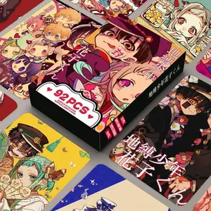 92Pcs/Set Anime Toilet-bound Hanako-kun Lomo Card Yugi Amane Photocard HD Print Photo Card Game Fans Collection Toy Gift Sticker