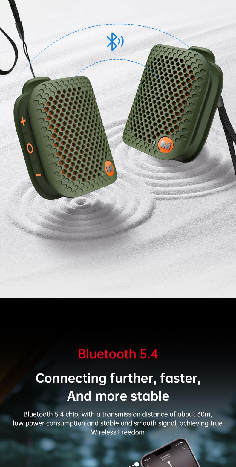 Monster M3 Bluetooth Speaker Wearable Portable Magnetic Clip-on Bluetooth Sound Box TWS Stereo Matching Wireless Portable Speakers