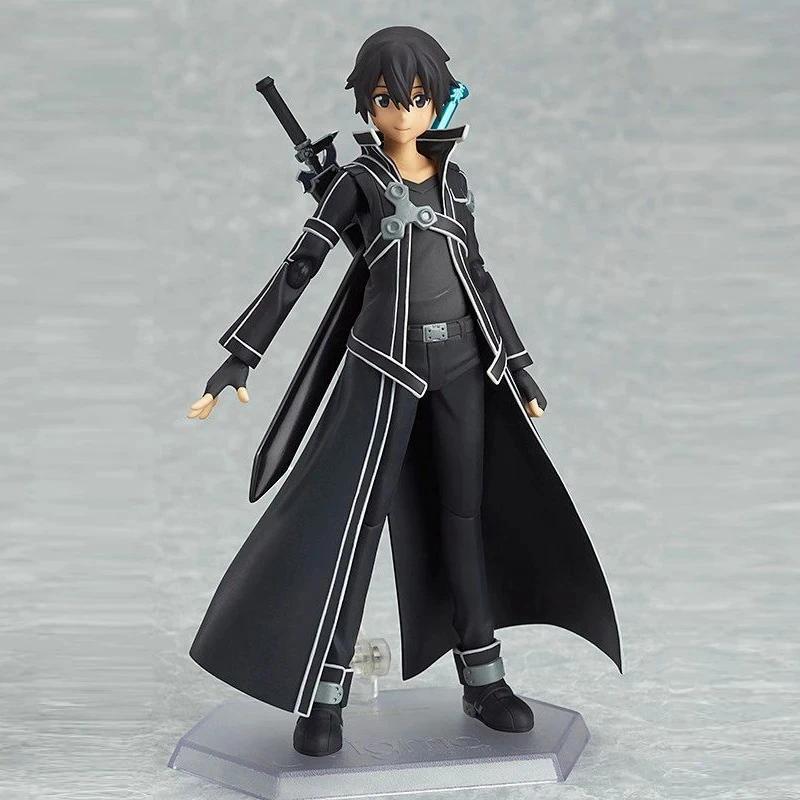 Sword Art Online Kirito Kirigaya Kazuto And Asuna Yuuki Anime Figure Standing Model PVC Detachable Collectible Desktop Ornament