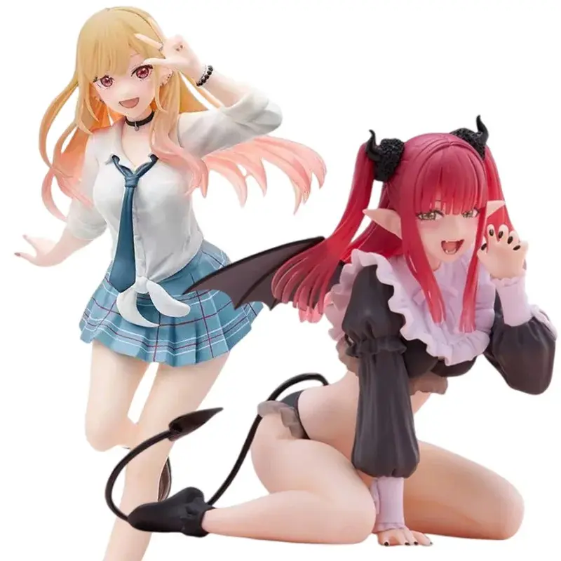 New Anime My Dress-Up Darling Kitagawa Marin Liz PVC Anime Action Figure - PVC Figurines Collectibles, Cute School Uniform Bishoujo Statue Costume Doll Action Figure, Desktop Toy Gift for Collectors, Anime Action Figures