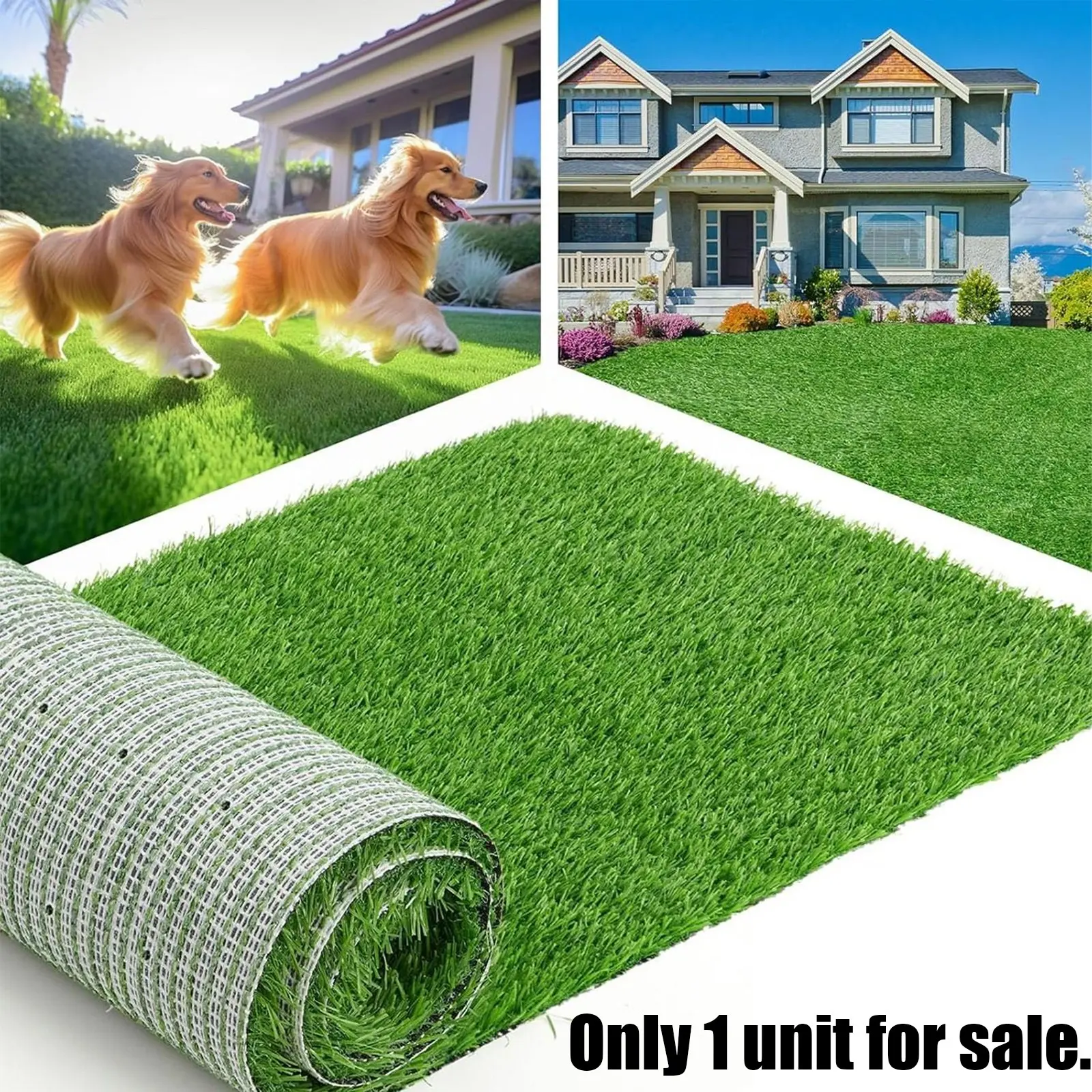 Artificial Grass Carpet, Plastic Lawn Mat, Interlocking Rug, Roof Installation, Landscape Greening, Durable Synthetic Turf, Easy Maintenance