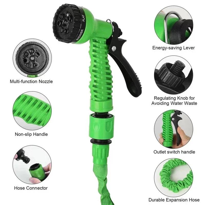 2025 Expandable Magic Hose, High-Pressure Car Wash, 7Water Spraying Functions, Water Gun, Home Garden Watering Hose garden hose