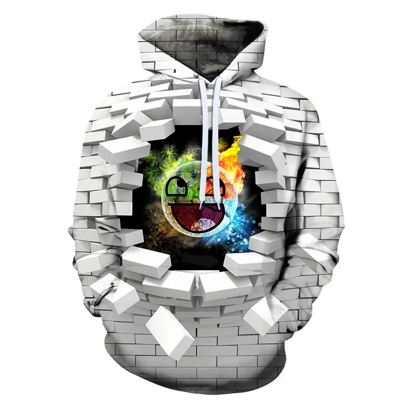 Viral Trending Unisex 3D Graphic Print Hoodie, Loose Fit Pullover Sweatshirt for Men and Women, Casual Spring Fall Streetwear Top, Couple Matching Hoodie for Daily Outfits, School, Travel, Party Looks and Gift Ideas