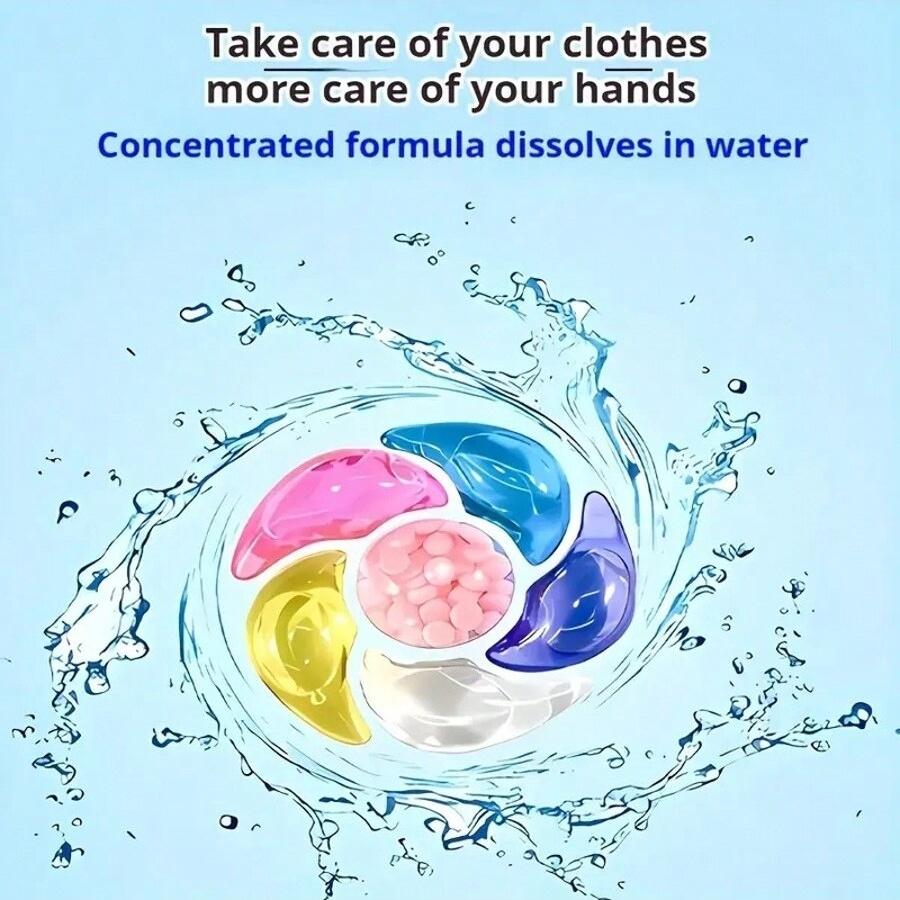 20/30/50pcs 6-In-1 Laundry Detergent Beads, Multi-Purpose Cleaning Solution, Easy to Use & Portable, Perfect for Home & Travel
