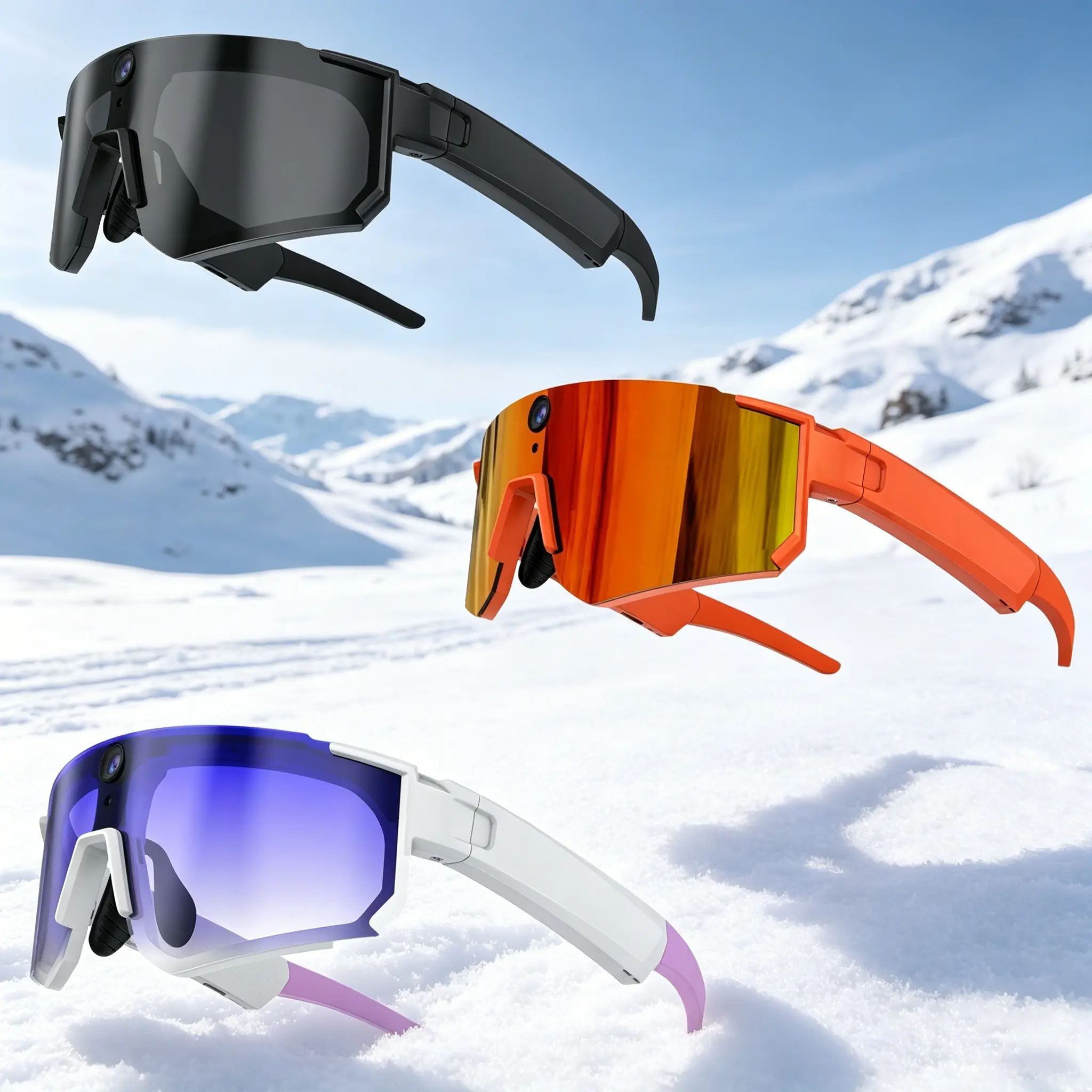 High-Resolution AI Smart Glasses with Clear, Non-Blurry Images, Equipped with a Large-Capacity Pure Cobalt Battery, LED Flash, and Multiple Language Translation HD Smart Glasses