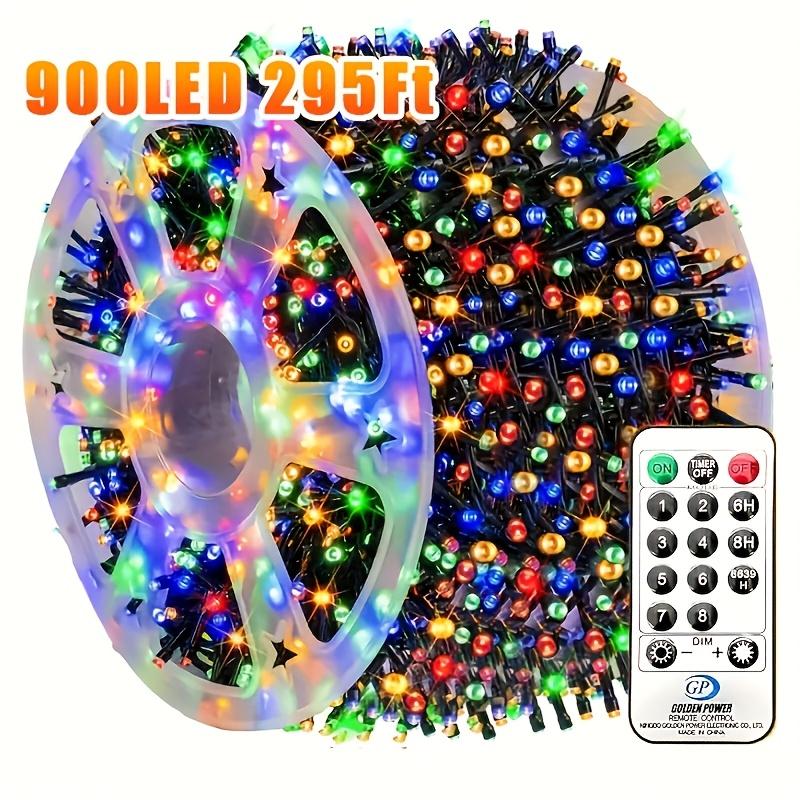 Hoodink 900LED 295FT Christmas light string, fairy light 8 modes and timer with remote control, home garden yard Christmas wedding decoration Hoodink 900LED 295FT Christmas light string, fairy light 8 modes and timer with remote control, home garden yard Christmas wedding decoration