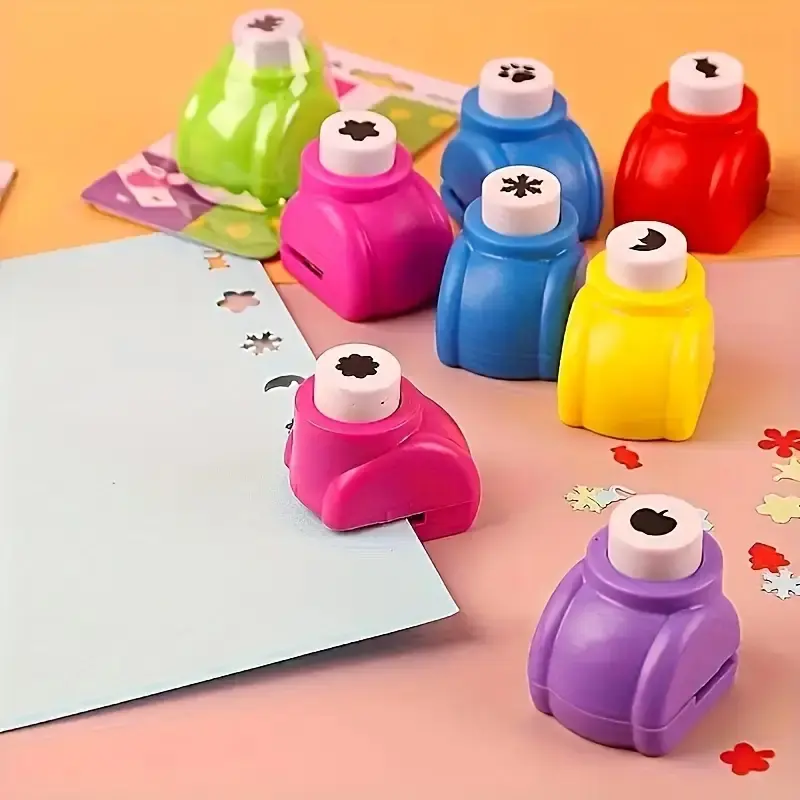 12PCS Mini Flower Press & Paper Punch Tool Set 🌸✂️ - Multi-Color, Portable Craft Punches for DIY Scrapbooking/Greeting Cards/Journals, Black Friday Deal: Ideal Christmas/New Year Gift 🎁
