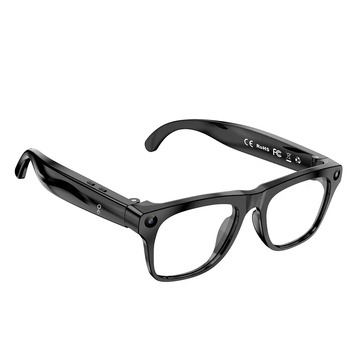 Outdoor Sports AI Smart Glasses, 8MP HD Camera, First Person View Recording, AI Voice Wakeup, Multilingual Translation, Bluetooth-compatible Call, Replaceable Lenses, AI Camera Glasses