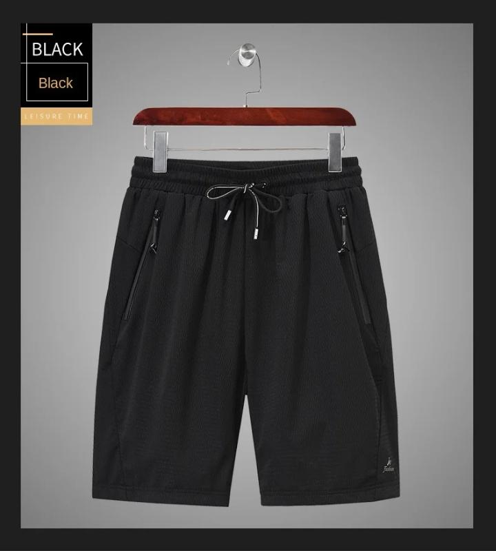 Kyn Apparel Large Men's Shorts Mesh Elastic Summer Breeches 8XL 6XL Big Size Clothing Nylon Black Grey Spandex Sweat Shorts Plus Size Shorts