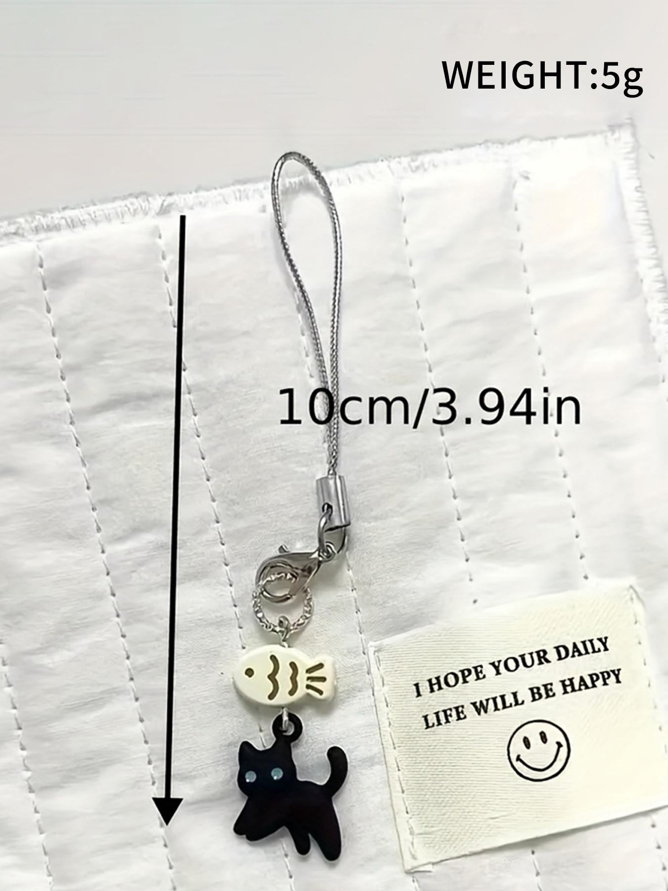 Cute Cat & Fish Design Keychain, Trendy Cute Keychain, Animal Shaped Pendant for Camera, Phone, Backpack, Fashion Accessories for Women & Men