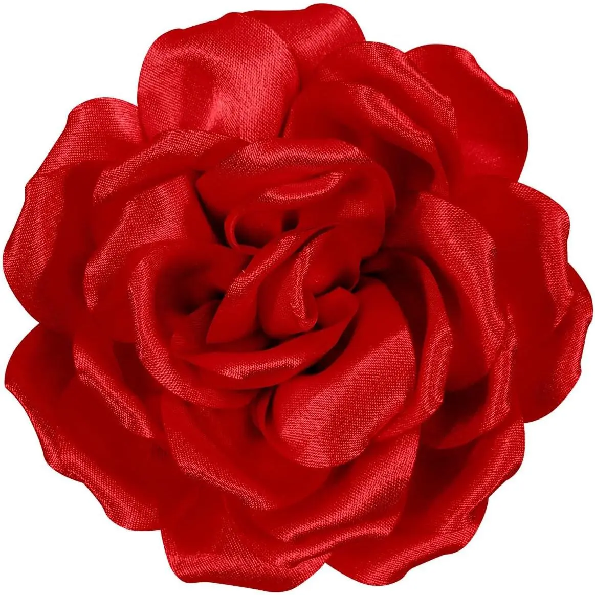 4.3" Red Rose Hair Clip Large Flower Brooches for Women, Charming Flowers Pins for Clothes, Stylish Rose Hair Clip Brooch for Clothes & Clips