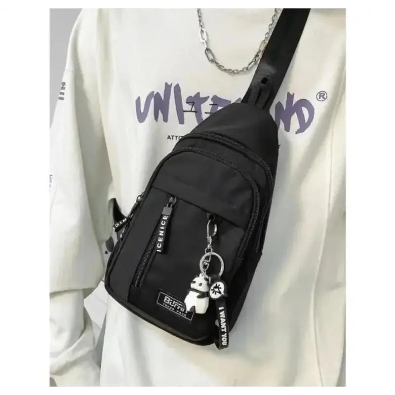Unisex Zipper Fanny Pack With Animal Pendant, Lightweight Crossbody Chest Waist Bag For Men And Women Daily Wear, Travel, Shopping And Outdoor Sports