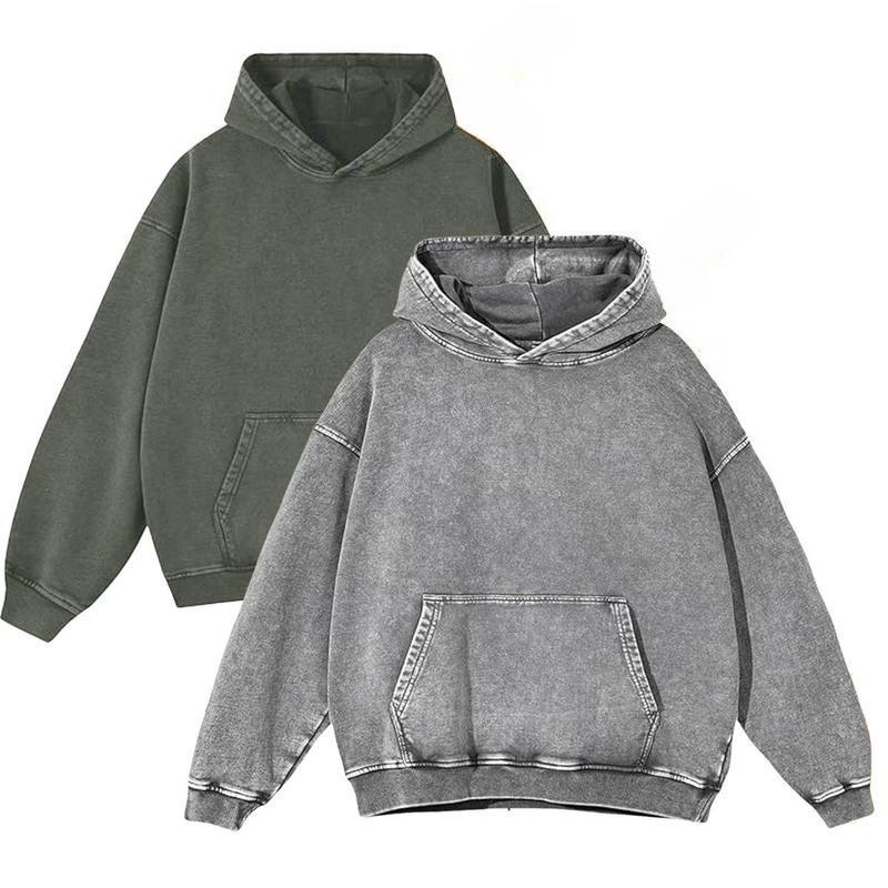 Fashionable water-washed cotton hoodie - Solid distressed fabric pullover - Comfortable and skin-friendly hoodie - Suitable for both men and women - Applicable for cool autumn and winter seasons Y2K Streetwear Graphic Tee boyfriend t-shirt