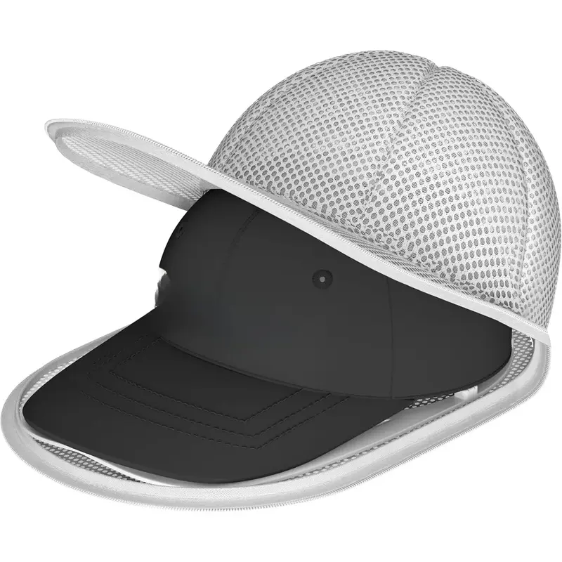 Cage Type Hat Washer with Snap Lock - Machine Safe, Dryer Safe, Compact Hat Cleaner & Storage for Baseball Caps (L)