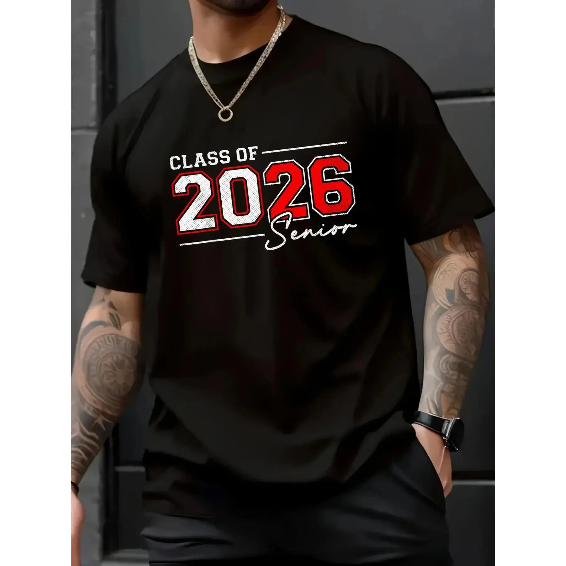 100% Cotton Unisex Funny Senior 2026 T-Shirt – Class of 2026 Back to School, Lounge & Party Wear