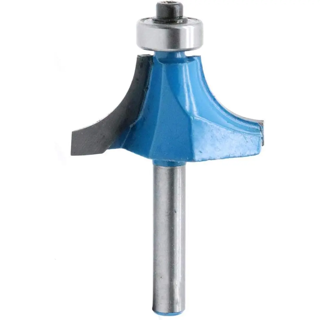 Round Over Edging Router Bit 1/4" Shank 1/2"  Radius | Bearing Guide Corner Rounding Router Bit