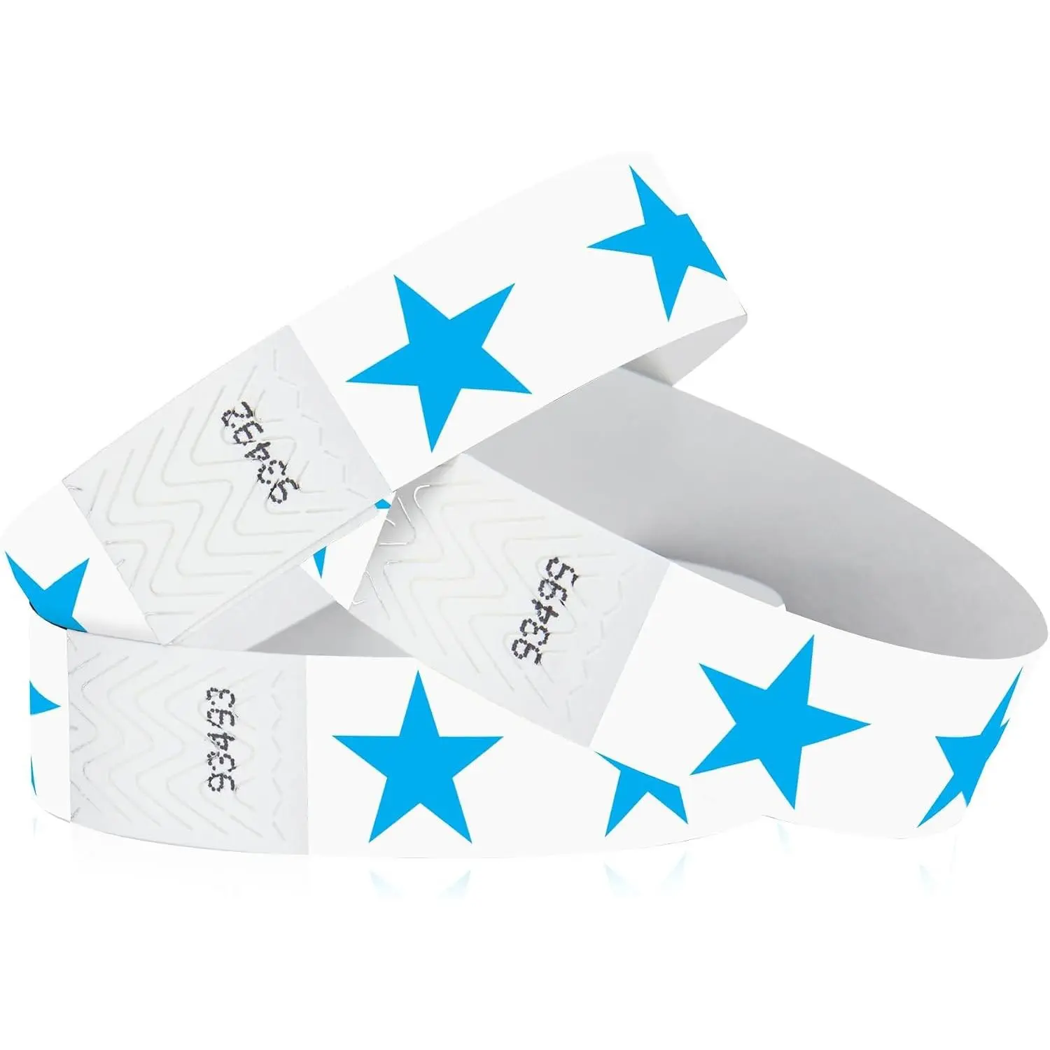 500 Blue Stars Tyvek Wristbands for Events - Tamper-Proof | Comfortable Water/Tear-Resistant - USA Made Tyvek Wristband ID Bracelets for Events, Concerts, Party Security, VIP Admission