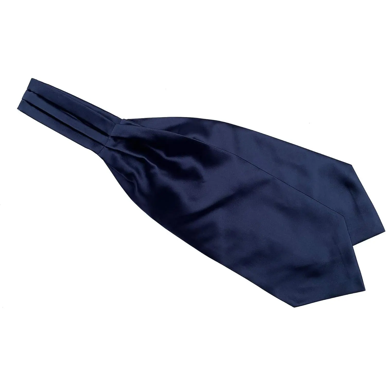 Men's Solid Color Silk Cravat Ties Jacquard Woven Casual Handmade Wedding Ascot