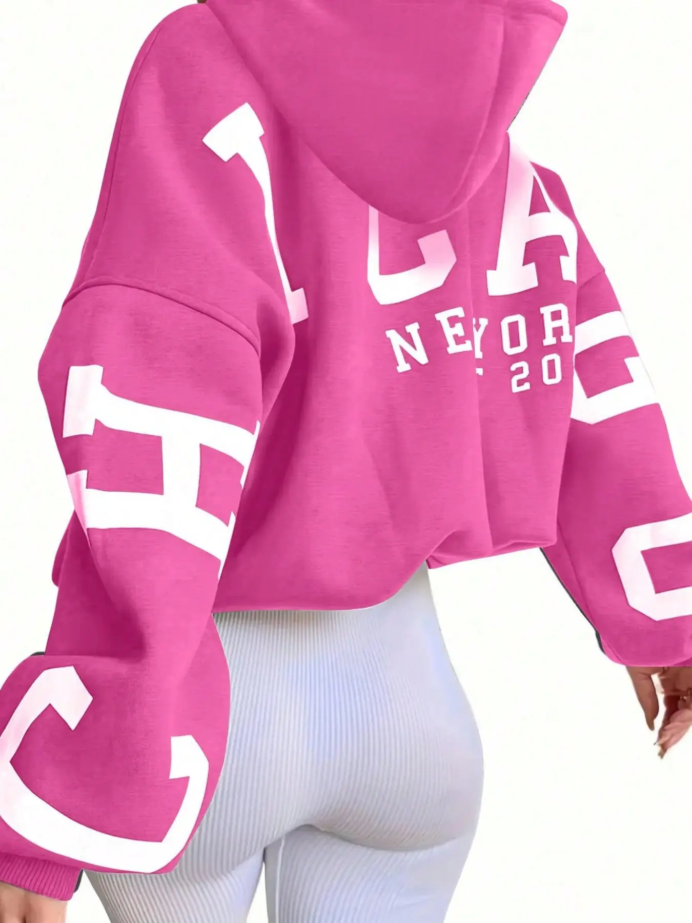 Casual Street Style Letter Print Long Sleeve Drop Shoulder Hoodie, Trendy Pullover for Daily Wear, Comfortable and Stylish Outerwear