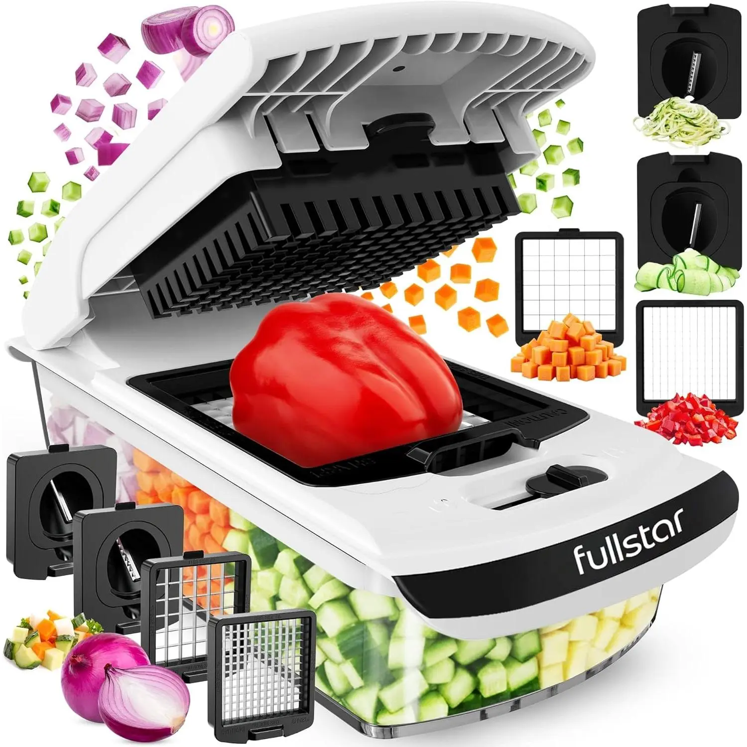 Pro Original Vegetable Chopper & Spiralizer, Kitchen Prep Tool