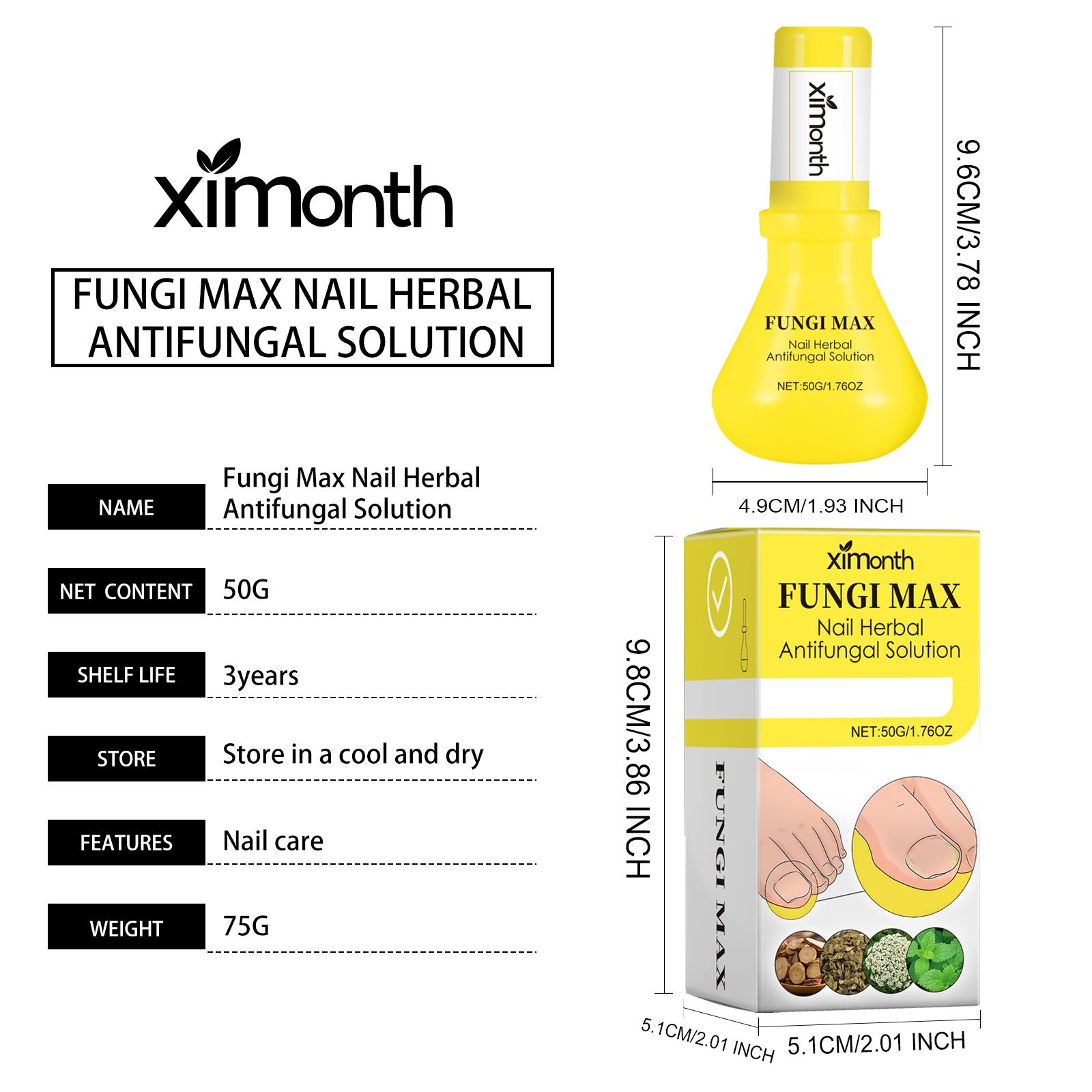 Ximonth Herbal Nail Care Solution Hand, Foot And Nail Cleansing And Repair Bright Nail Thick Toe Care Solution