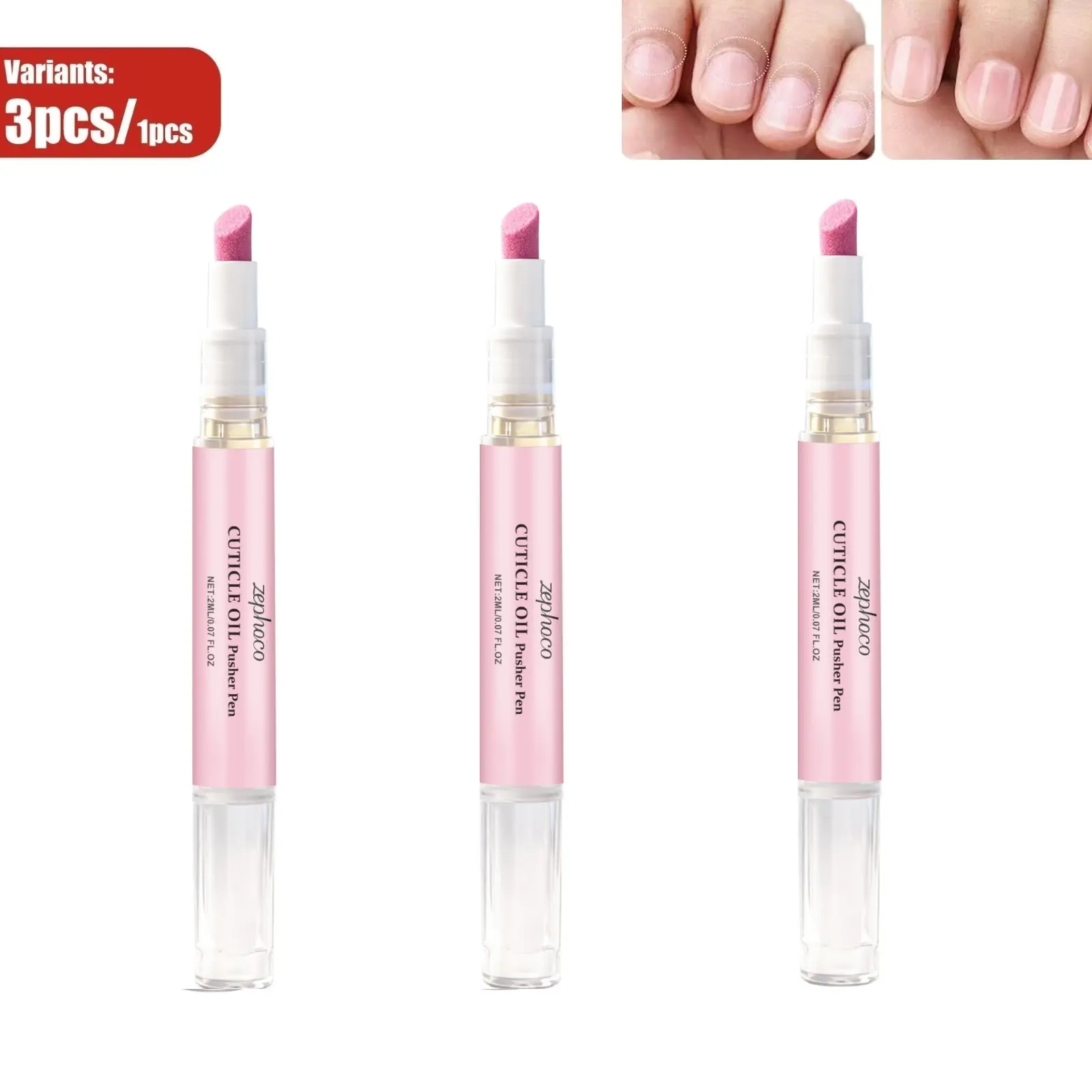 Ceramic Cuticle Pusher & Oil Pen, 1PC Gentle Cuticle Remover for Hangnails & Dry & Damaged Nails, Nail Care Pen for Repair & Nourish Nails