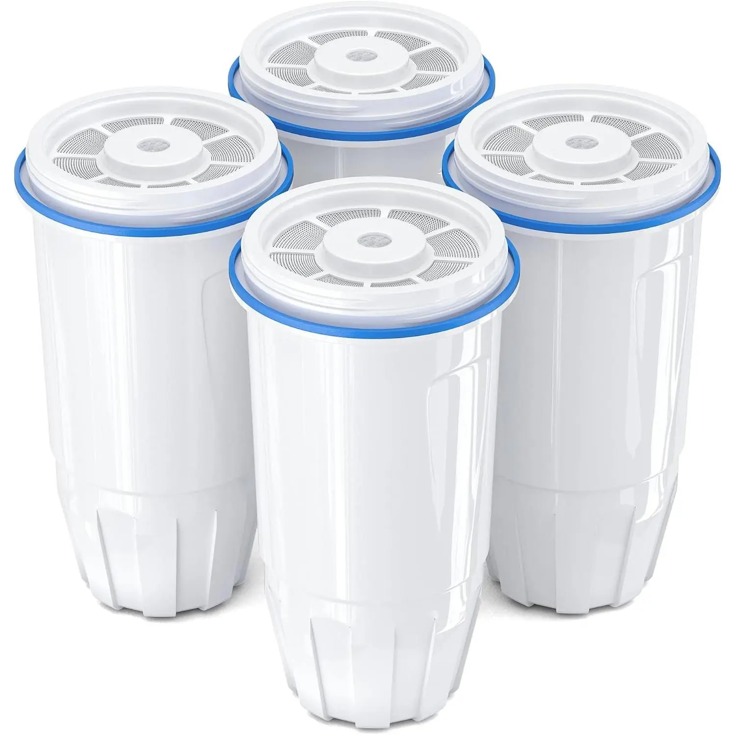 Upgraded Water Filter Replacement Fit for Zero Pitcher and Dispenser ZR-001 ZR-004 ZP-006 ZR-017, Five-Stage Filter System, Effectively Reducing Lead, Chromium, and Contaminants, 4 Packs