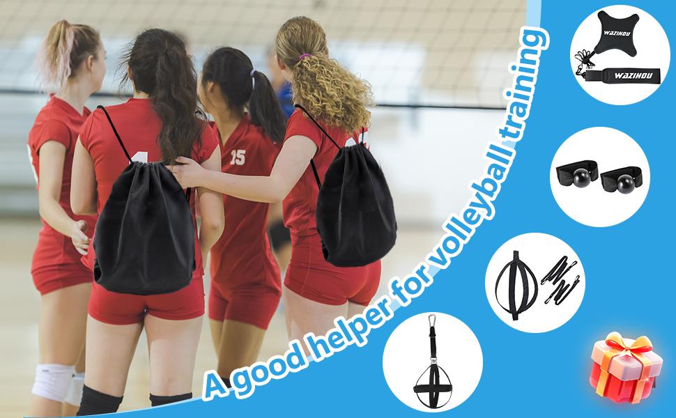 Upgraded Volleyball Training Equipment Aid, Premium Solo Practice Trainer for Serving, Setting, Spiking & Arm Swing, Perfect volleyaball Trainer kit for Beginners & Pro, Perfect Volleyball Gift.