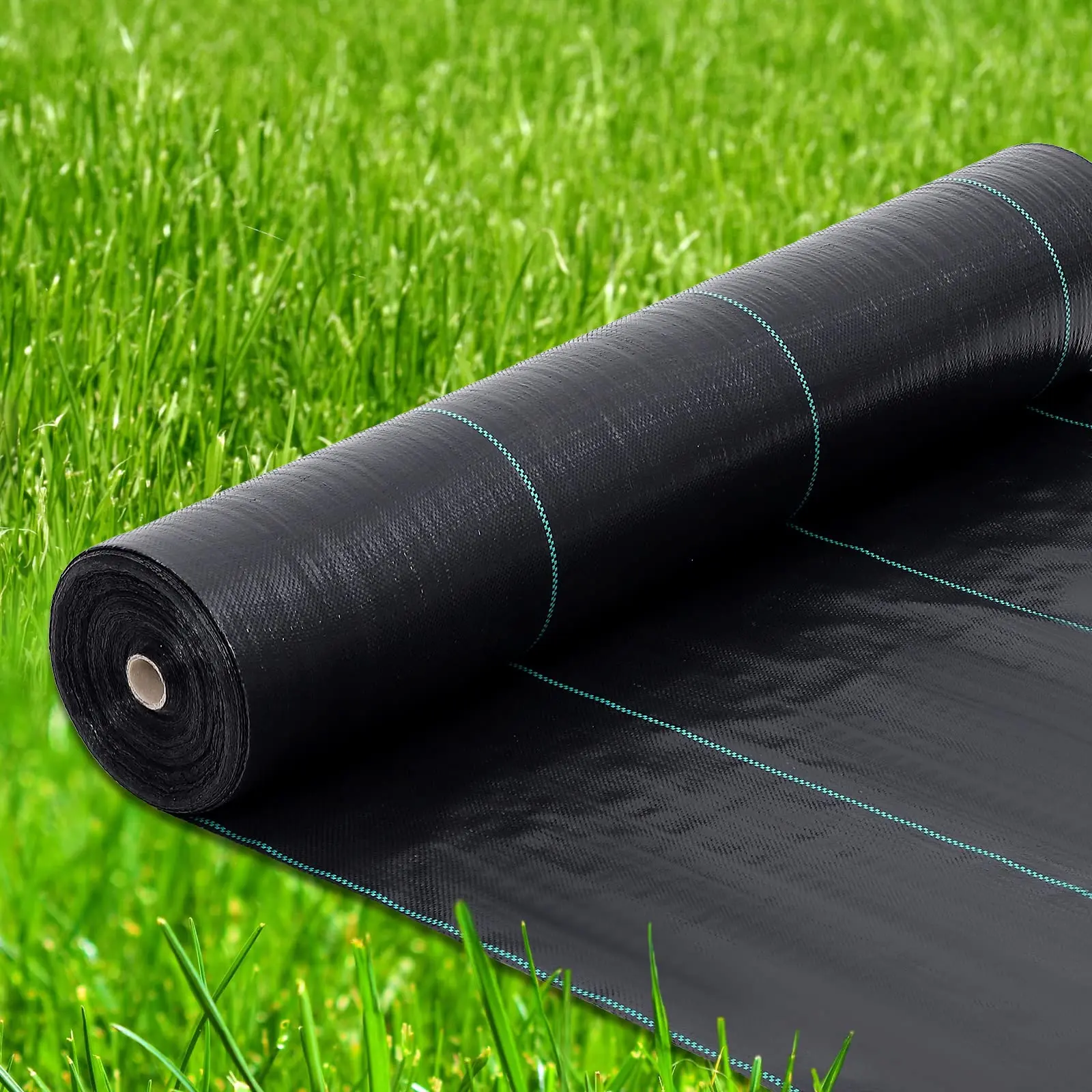6.5ft x 300ft 3oz Heavy Duty Weed Barrier Fabric, UV Resistant Permeable Landscape Ground Cover, Durable Weed Block Mat for Garden, Driveway and Erosion Control