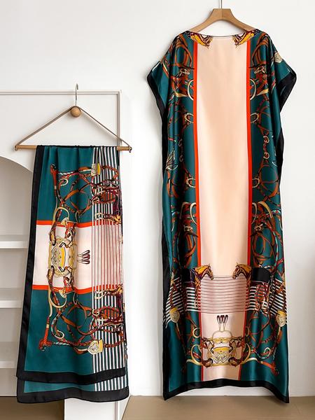 Women's Elegant Soft Warm Shawl & Scarf Set, Casual Trendy Long Scarf & Shawl, Fashionable Accessories for Women & Girls for All Season