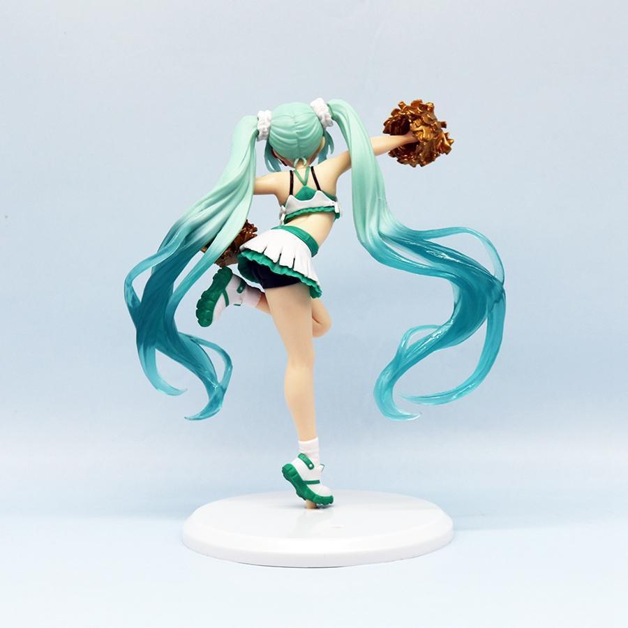 18cm Fashion Hatsune Miku Anime Figure Cheerleader Hatsune Miku Action Figures Kawaii Girl Figurine PVC Collection Model Toys 18cm Fashion Hatsune Miku Anime Figure Cheerleader Hatsune Miku Action Figures Kawaii Girl Figurine PVC Collection Model Toys