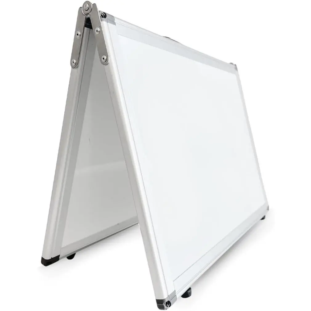 Large Dry Erase Magnetic Whiteboard, Four-Sided 15.5” x 11.5” x 1.25” Dry Erase Portable White Board with Handle for Memos Note-Taking School Work