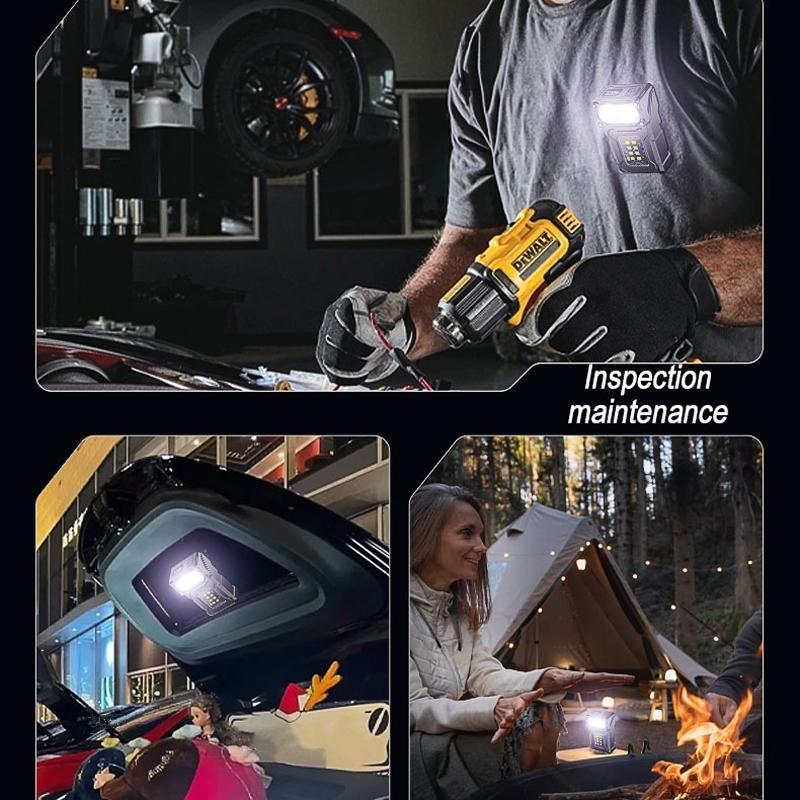 Magnetic LED Work Light, 1 Box Portable Outdoor Lighting Flashlight, Strong Light Charging Flashlight, Mini Long Beam Work Light, Super Bright Light for Car Repair & Outdoor