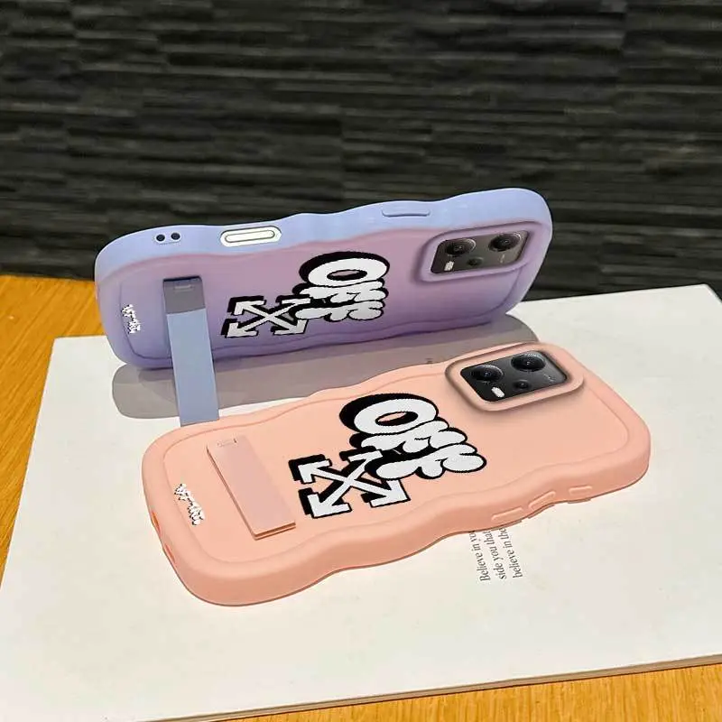 1 Piece White OFF Suitable For Poco X5 With Lightweight And Stand Flexible X5 Phone Case Cover Perfect For Office