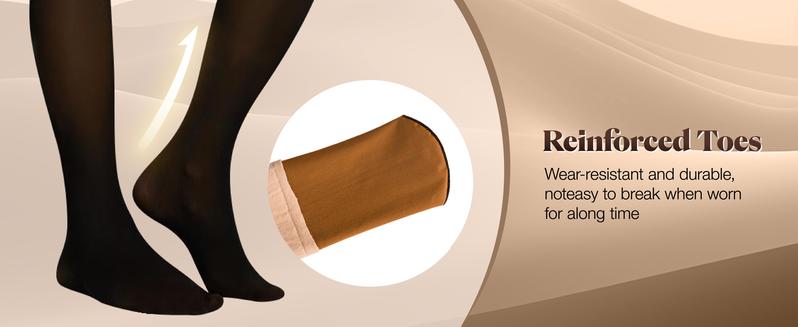 Muezna The Original Magic Fleece Lined Leggings Closed Foot Winter Comfort Fleece Tights Available in Plus Size  One-lined Seamless Style Fashionable Cozy Womenswear Warm Style Fashionable Cozy Womenswear - Basic FallFreshness