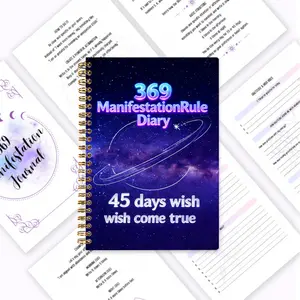 369 Mind Awakening Journal, Daily Wish Lighting Plan Handbook, 45-Day Mindfulness and Gratitude Practice, Emotional Healing Manual, Includes 369 Method Practice Templates, Gratitude Exercises, Guidance and Higher-Dimensional Questions, Goal Setting & Self