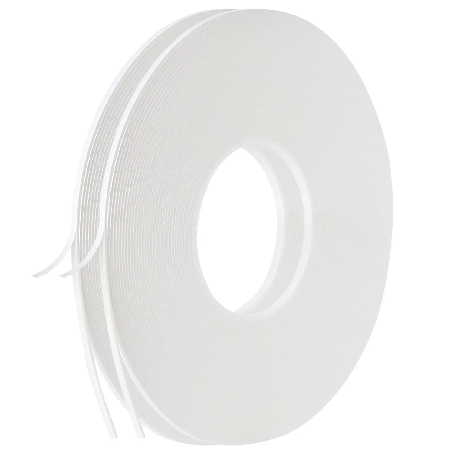 2 Roll of White Double Sided  Tape,PE  Tape,White Mounting Adhesive Tape (1/8 Inch by 50 )