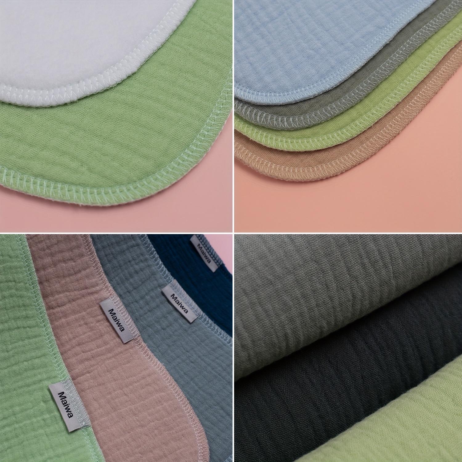 8 Pack Muslin Nursing Cloths – Soft Absorbent Baby Bibs & Towels, Breathable Drool & Spit-Up Cloths for Boys & Girls, Infant Feeding Essentials