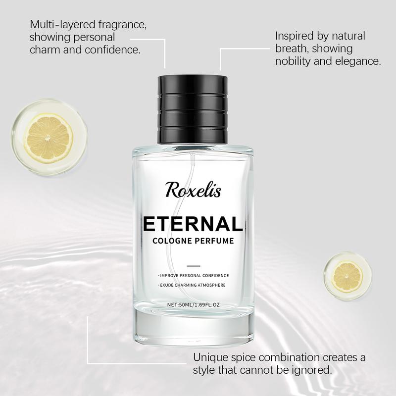 Roxelis Charming Cologne Fragrance Natural Fresh Daily Commute Date Perfume Elegant Long-lasting Cologne Fragrance