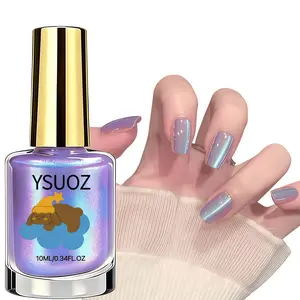 0.34oz Blue-Purple Aurora Nail Polish Enhancer Suitable for - Salon, Quick-Dry No / Curing Required, Instant Effect Formula, Long-Lasting Natural Nail Polish for Parties & Daily Wear, for Hands & Feet Care