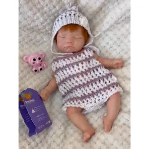 Girls Full Body Silicone 10 Inch Weighted 800g Realistic Newborn Baby Doll Straight Hair Complete Accessories Gift Box Soft Toy
