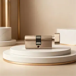 1 PCS Locks- Euro Profile Cylinder, High Security, 65mm(32.5/32.5) with 5 Keys (dimple), Solid Brass, Single Open, Anti-Rust Corrosion Resistant Anti-Theft
