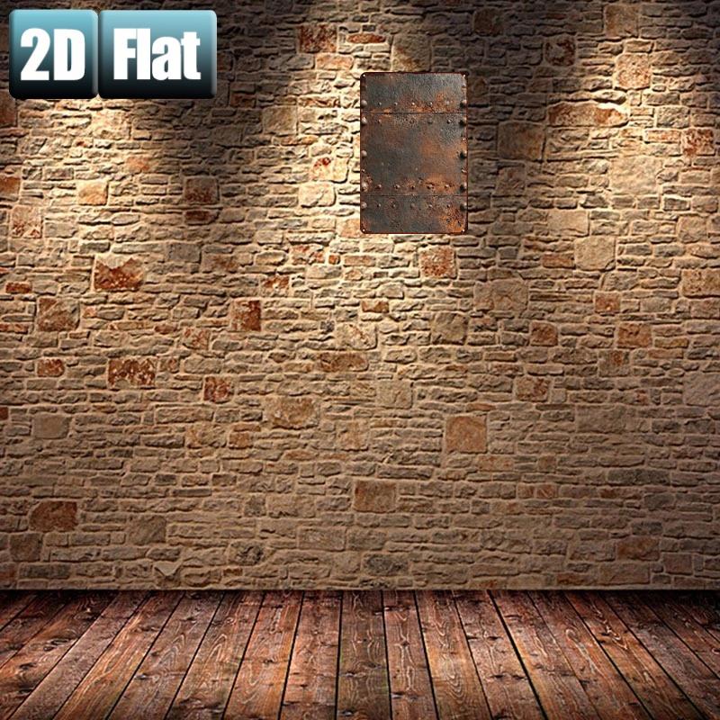 【20*30cm/8*12inch】2D Flat, 2D Flat 1pc,Rusty Metal Plate with Rivets and Weathered Texture,metal Tin Sign,size(8"x12"/20cm*30cm)Decoratve Paintings/Room/Restaurant/Bar/Door/Garage Decor, 2D Flat