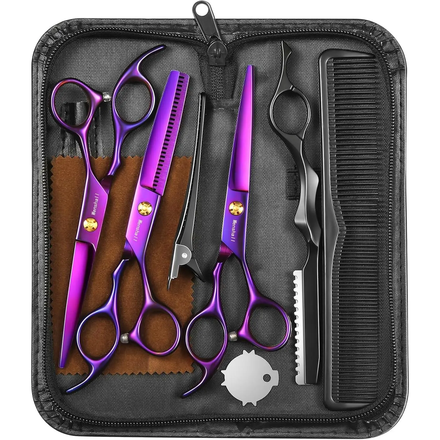 Professional Hair Cutting Scissors 6.89inch Barber Scissors Multifunctional Salon Thinning Scissors Straight Cutting Tool Suitable as a Christmas gift for parents and friends