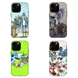 R3gular Sh0w Phone Case | M0rdecai & Rigby Cartoon Shockproof Hard Cover For iPhone 17 Pro Max 16 15 14 13 12 11 for Samsung S21 S22 S23 S24 S25 Phone Case | Tough Phone Case | gift for him for her | Best Gift Custom Protective