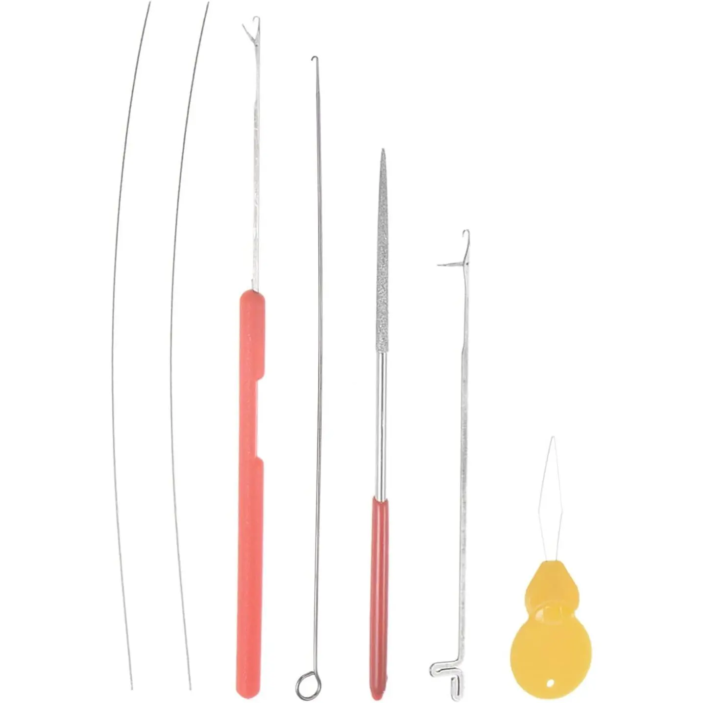 Beading  Set Threading Tools with Threader, Bead Crochet Hook, Tipped Bead Reamer Beading, Beaded Steel Wire