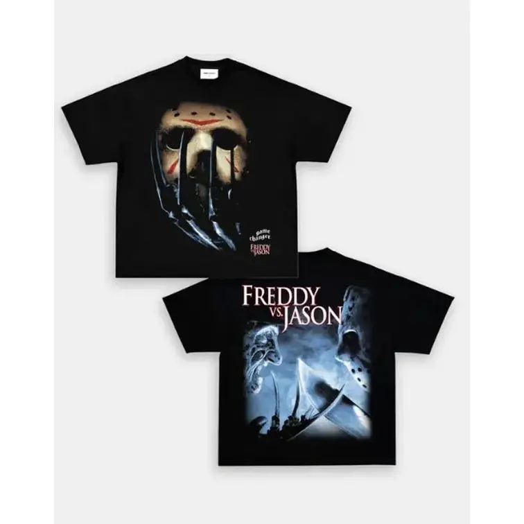 [Sale Up To 50%] Unisex FREDDY VS JASON TEE,Movie shirt , film lover tee, cinema t-shirt,director gift, Movie Buff Apparel, film festival Wear ,Cinema fan top