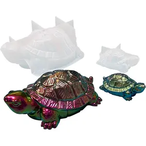 2 count Sea Turtle  Molds,  Tortoise  Epoxy Moulds, Lifelike Large   Mold for  Casting, DIY Craft,  Office Cabinets Wall Desktop Decor
